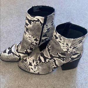 Steve Madden Snakeskin Booties